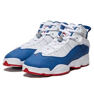 Jordan Boy's 6 Rings (Big Kid) White/True Blue/University Red 7 Big Kid M