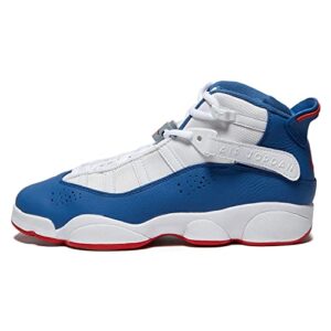 Jordan Boy's 6 Rings (Big Kid) White/True Blue/University Red 7 Big Kid M