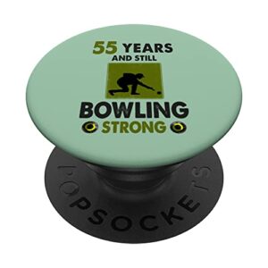 lawn bowls 55th birthday idea for men & funny lawn bowling popsockets swappable popgrip