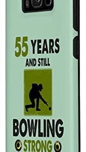 Galaxy S8+ Lawn Bowls 55th Birthday Idea For Men & Funny Lawn Bowling Case