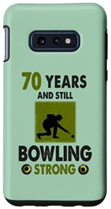 galaxy s10e lawn bowls 70th birthday idea for men & funny lawn bowling case