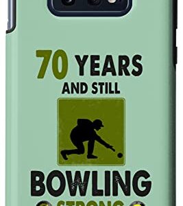 Galaxy S10e Lawn Bowls 70th Birthday Idea For Men & Funny Lawn Bowling Case