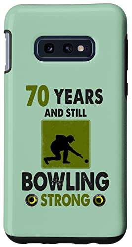 Galaxy S10e Lawn Bowls 70th Birthday Idea For Men & Funny Lawn Bowling Case