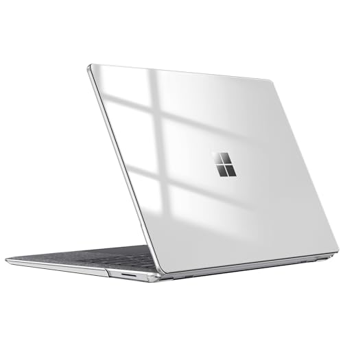 Fintie Protective Case for 13.5 Inch Microsoft Surface Laptop 5/4/3/2 with Alcantara Keyboard (Model: 1958/1950/1867/1769) - Slim Snap On Hard Shell Cover, Crystal Clear