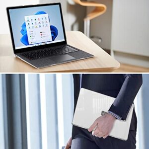 Fintie Protective Case for 13.5 Inch Microsoft Surface Laptop 5/4/3/2 with Alcantara Keyboard (Model: 1958/1950/1867/1769) - Slim Snap On Hard Shell Cover, Crystal Clear