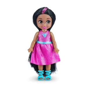 Sparkle Girlz 6 Pack of Princess Dolls by ZURU Fashion, Removable Dresses, Gifts for Girls 4-8, Poseable Fashion Doll, Pretend Play