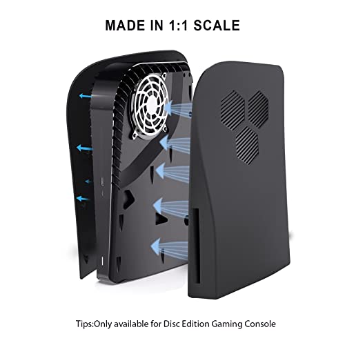 PS5 Console Face Plates,Playstation 5 Accessories with Fan Vents Faceplate，with Dust Filter for Cooling Vents,Shockproof ABS Shell Cover Case - Disc Edition