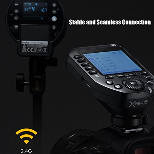 Godox XProII XProII-S XProIIS Flash Trigger for Sony TTL Wireless Transmitter 2.4G HSS 1/8000S Bluetooth Connection, New Hotshoe Locking Large Screen Trigger for Sony Cameras (XPro Xpro-S Upgraded)