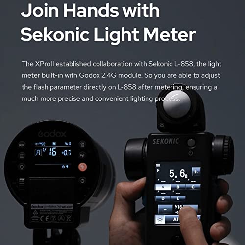 Godox XProII XProII-S XProIIS Flash Trigger for Sony TTL Wireless Transmitter 2.4G HSS 1/8000S Bluetooth Connection, New Hotshoe Locking Large Screen Trigger for Sony Cameras (XPro Xpro-S Upgraded)