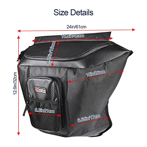 Hutexico For General 1000 Storage Accessories, Behind Seat Bag Center Seat Shoulder Bag Gear Bag UTV Storage Bag For Polaris General 1000/1000-4 / XP 1000 / XP 4 1000 2016-2023 (Black)