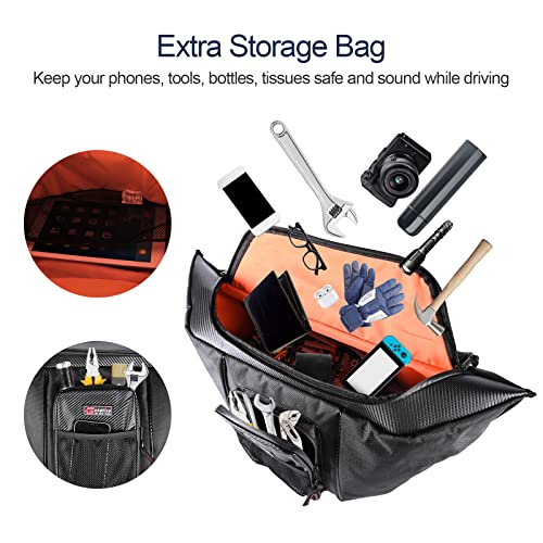 Hutexico For General 1000 Storage Accessories, Behind Seat Bag Center Seat Shoulder Bag Gear Bag UTV Storage Bag For Polaris General 1000/1000-4 / XP 1000 / XP 4 1000 2016-2023 (Black)