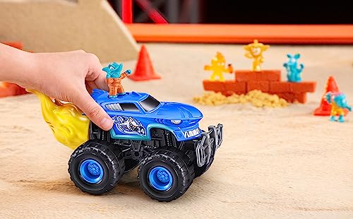 Smashers Monster Truck Surprise (Dino Truck) by ZURU Boys with 25 Surprises Collectible Monster Truck Surprise Smash Slime Sand Compounds Discovery