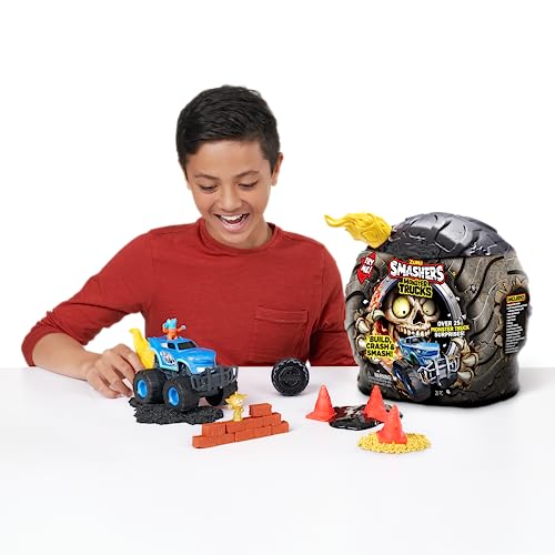 Smashers Monster Truck Surprise (Dino Truck) by ZURU Boys with 25 Surprises Collectible Monster Truck Surprise Smash Slime Sand Compounds Discovery