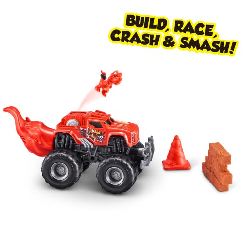 Smashers Monster Truck Surprise (Dino Truck) by ZURU Boys with 25 Surprises Collectible Monster Truck Surprise Smash Slime Sand Compounds Discovery