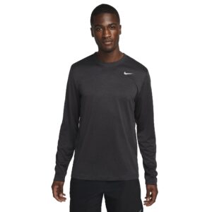 Nike Men's DriFit Reset Legend Long Sleeve Tee, Dark Gray Gray, X-Large