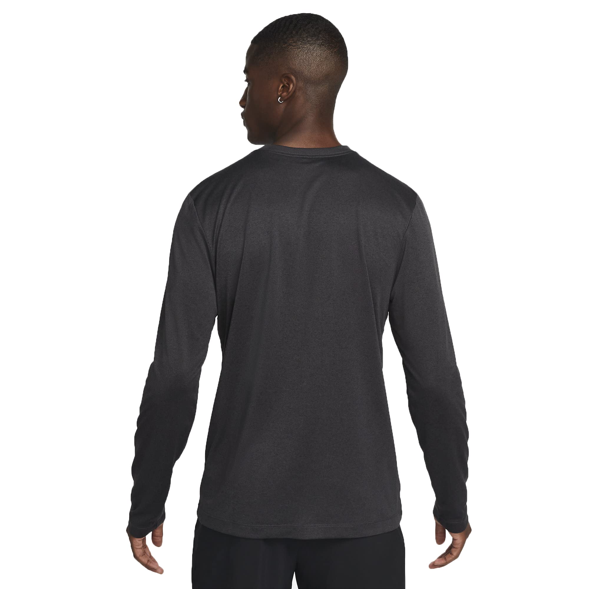Nike Men's DriFit Reset Legend Long Sleeve Tee, Dark Gray Gray, X-Large
