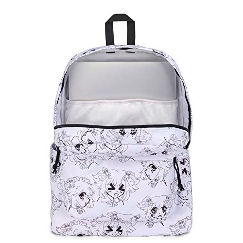 JanSport Superbreak Plus Backpack - Work, Travel, or Laptop Bookbag with Water Bottle Pocket, Manga Mood