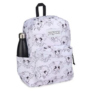 JanSport Superbreak Plus Backpack - Work, Travel, or Laptop Bookbag with Water Bottle Pocket, Manga Mood