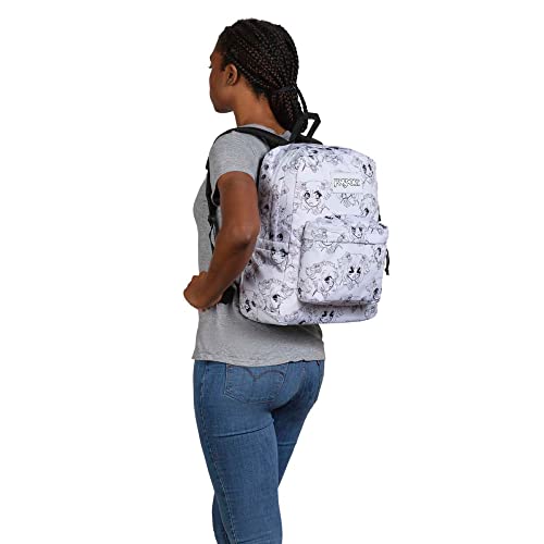 JanSport Superbreak Plus Backpack - Work, Travel, or Laptop Bookbag with Water Bottle Pocket, Manga Mood