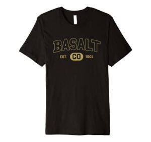 basalt colorado graphic design colorado premium t-shirt