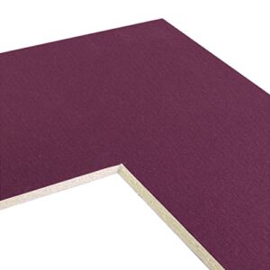 craig frames b165 pre-cut mat board for 20x30 print, 24x36, raspberry purple