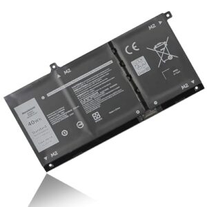 jgtm 40wh jk6y6 laptop battery for dell latitude 3410 3510 vostro 5300 5301 5401 5501 inspiron 5400 5406 7405 2-in-1 inspiron 7300 7306 7500 7506 2-in-1 silver cf5rh c5kg6 type li-ion battery 11.25v