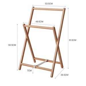 n/a Solid Wood Floor Clothes Rack Clothes Storage Rack Multifunctional Household Indoor Bedside Folding Hanger