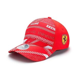 scuderia ferrari - graphic hat - unisex - red - size: one size