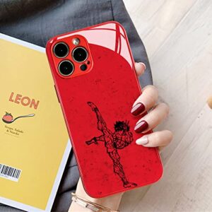 Akatxezy Baki Hanma Individual Anime Role Phone Case - Show Your Unique Taste - Manga Character Cover TPU Tempered Glass Shell for iPhone 15