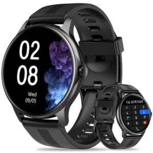 gydom smart watch for men answer/make call, 1.28" touch screen fitness tracker with blood oxygen/heart rate/sleep monitor, 100 sport modes, ip68 waterproof smartwatch for android iphone