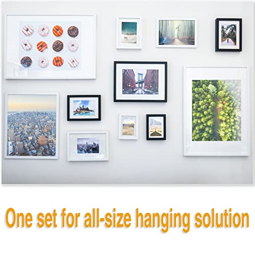 KURUI 700pcs Hardware Nails for Hanging Pictures Assorted Kit, Up to 2"-Long Picture Hanging Nails for Wall Drywall Wood, 6 Sizes Nails Assortment Kit, 640 Frame Nails and 60 Small Finishing Nails