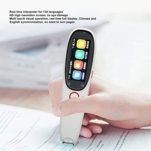 Digital Translation Pen Scanner, 134 Languages Translator Device Dictionary Pen Scanning Translation Pen WiFi Portable Voice Translation Device for Travel