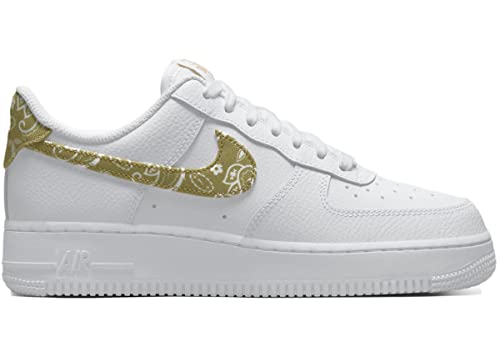 Nike Womens WMNS Air Force 1 '07 ESS DJ9942 101 Barley Paisley - Size 11.5W