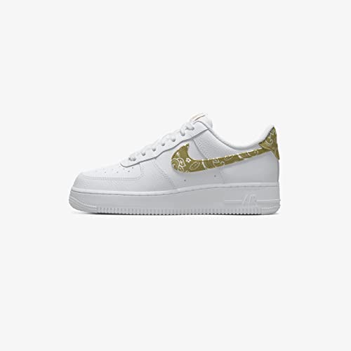 Nike Womens WMNS Air Force 1 '07 ESS DJ9942 101 Barley Paisley - Size 11.5W