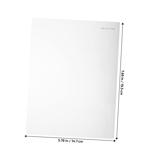 Whiteboard Easel 8 pcs Mat Lapboards Silicone Business and Useful White Think Tablets Cushions Sketch Office Dry Boards Clipboard Supplies Erase Exam Desk Pads Slip Clear Desk Pad