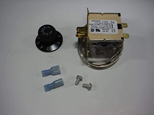 TRUE - 800393 800306 Temperature Control Kit - 831932, 461387 Refrigerator Parts Thermostat. Genuine OEM Replacement Part with Gladwise Sticker.