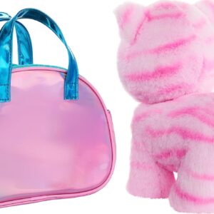 Barbie Stuffed Animals, Pink Kitten with Vet-Themed Purse Playset and 6 Accessories, Plush with Lights and Sounds, Doctor Pet Adventure