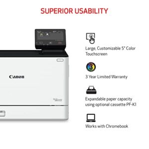 Canon Color imageCLASS LBP674Cdw - Wireless, 2-Sided Laser Printer with 3 Year Limited Warranty,White