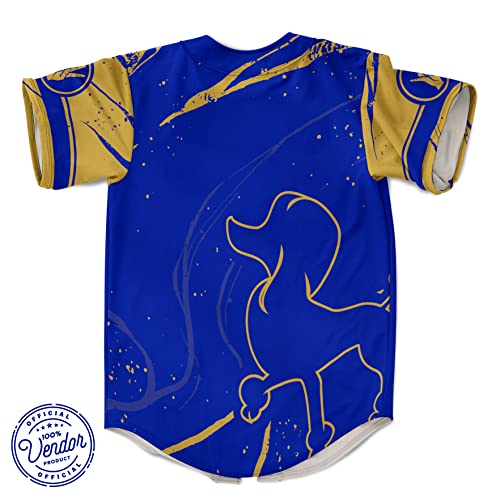 Bad Bananas Sigma Gamma Rho Sorority Paraphernalia - SGRHO - Athletic Baseball Jersey - Official Vendor - Blue 2X-Large