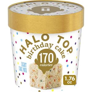 halo top single serving birthday cake light cake mix, 1.76 oz.
