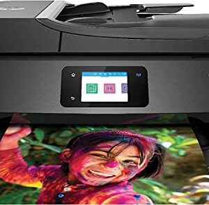 HP Envy 7855 Wireless All-in-One Color Inkjet Photo Printer, Black - Print Copy Scan Fax - 15 ppm, 2.65" Touchscreen CGD, 4800 x 1200 dpi, 35-Page ADF, Auto 2-Sided Printing, USB, Ethernet,Bluetooth