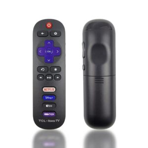 ceybo oem 21001-00071 remote control for tcl roku tv includes netflix, disney+, apple tv & hbomax shortcuts 32s327, 32s335, 43s433, 43s435, 50s435, 55s435, 65s435