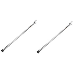 doitool 2pcs garment ceiling indoor reach adjustable for outdoor extending clothes telescoping clothesline inch pole bar shelf rod stick clothing hook telescopic reaching with long clo