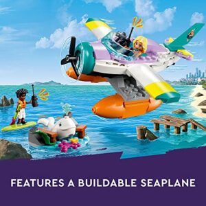 LEGO Friends Sea Rescue Plane 41752 Building Toy, Creative Fun for Girls and Boys Ages 6+, Includes 2 Mini-Dolls and a White Whale Plus Lots of Accessories, A Fun Gift for Kids Who Love Sea Life