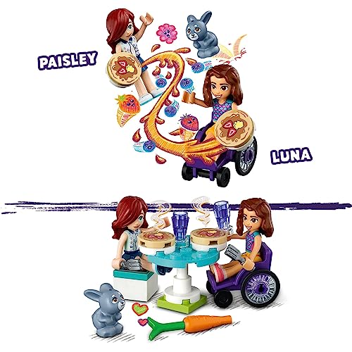 LEGO Friends Pancake Shop 41753 Building Toy Set, Pretend Creative Fun for Boys and Girls Ages 6+, with 2 Mini-Dolls and Accessories, Inspire Imaginative Role Play