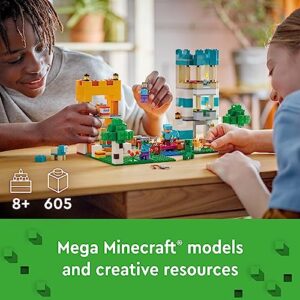 LEGO Minecraft The Crafting Box 4.0 21249 Building Toy Set, Custom-Build Playset Featuring Classic Bricks, Figures and Game Accessories, Model Guides Spark Creativity for 8 Year Old Kids