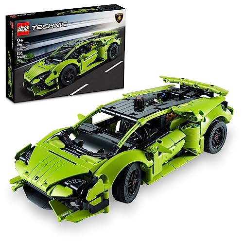 LEGO Technic Lamborghini Huracán Tecnica 42161 Advanced Sports Car Building Kit, Lamborghini Toy, for Kids Ages 9 and Up who Love Engineering and Collecting Exotic Sports Car Toys