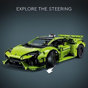 LEGO Technic Lamborghini Huracán Tecnica 42161 Advanced Sports Car Building Kit, Lamborghini Toy, for Kids Ages 9 and Up who Love Engineering and Collecting Exotic Sports Car Toys