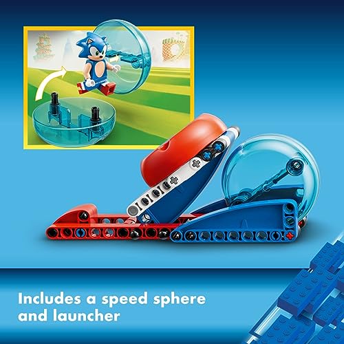 LEGO Sonic The Hedgehog Sonic’s Speed Sphere Challenge 76990 Building Toy Set, Sonic Playset with Speed Sphere Launcher and 3 Sonic Figures, Fun Birthday Gift for Young Fans Ages 6 and Up