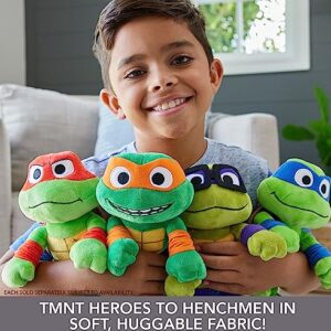 Teenage Mutant Ninja Turtles: Mutant Mayhem Plush Toys 4 Pack of 8 Inch Leonardo, Michelangelo, Raphael and Donatello, TMNT Movie